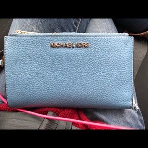 Michael Kors double zip jet set wallet